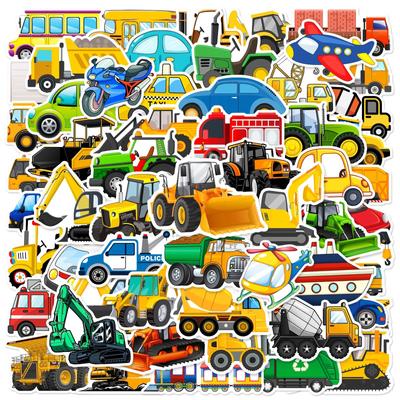 10/30/60 stücke Cartoon Lkw Transporte Aufkleber für DIY Kinder Unterricht Scrapbooking Schreibwaren Wasserflasche Telefon Laptop Helm