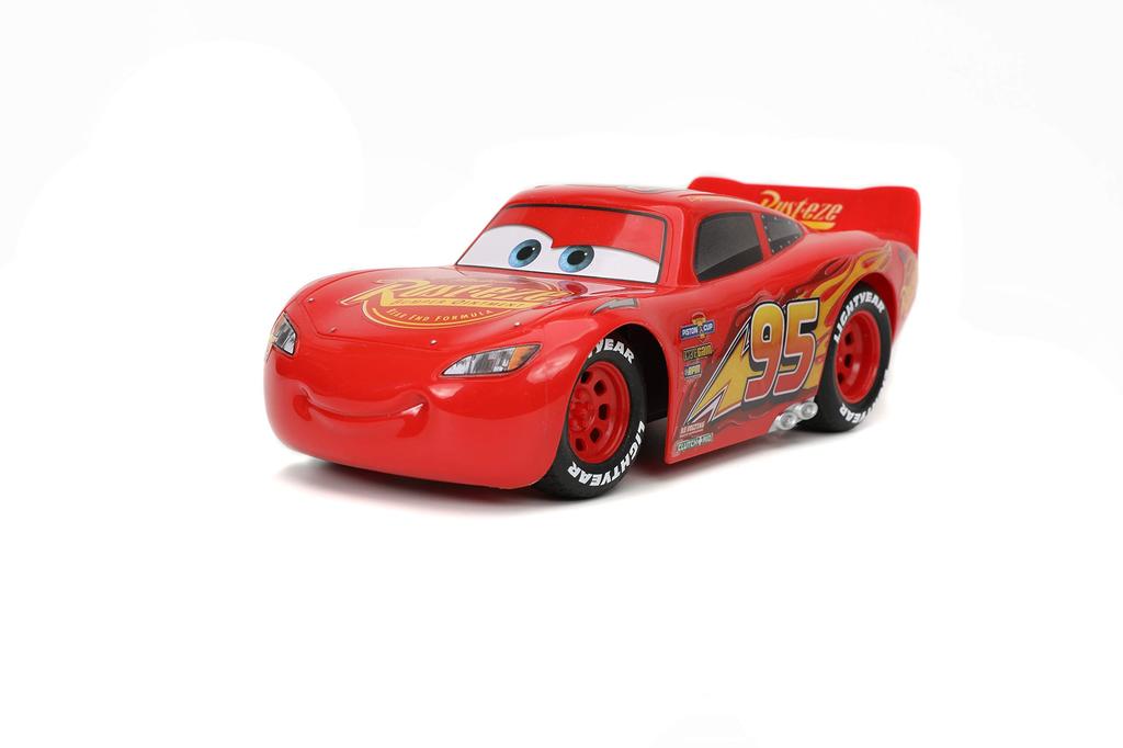 Jada Toys Pixar Cars Lightning McQueen RC Remote Control Car GHz Red Toys for Kids 124 2.4