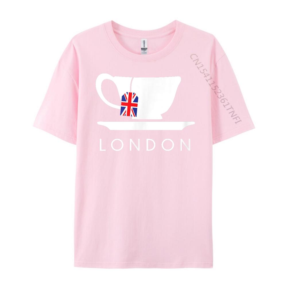 London Uk Tea Shirt Cool British Teacup Cotton Graphic Tees Short Sleeve Tee St Patricks Day Luxury