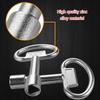 Functional Universal Cross Key Zinc Alloy Plumbers Key Utility Keys for Electric Cabinet Locks Convenient and Reliable