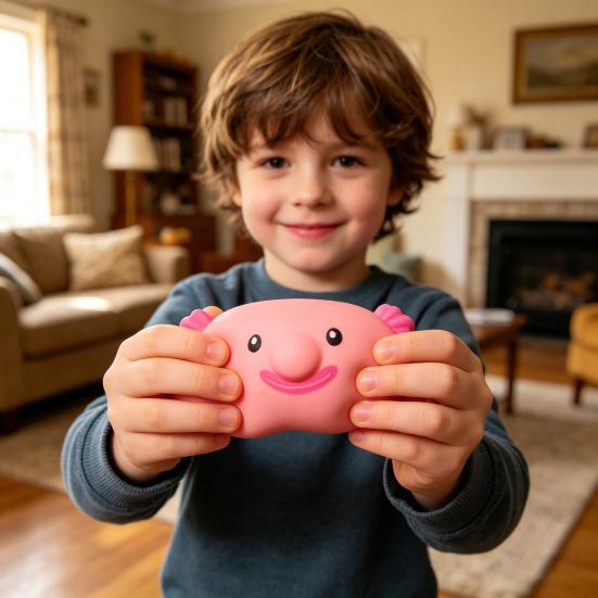 Simulierter Blobfisch Quetschspielzeug Stressabbau Tier Sensorisches Fidget Spielzeug Konzentrationshilfe Entspannung Angstlösend Hand