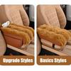 Plush Universal Car Tissue Box Three-in-one Car Armrest Pad  Automotive Use