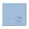 New COACH Billfold Wallet Pebbled Leather Wallet Women's Blue CC136-POL