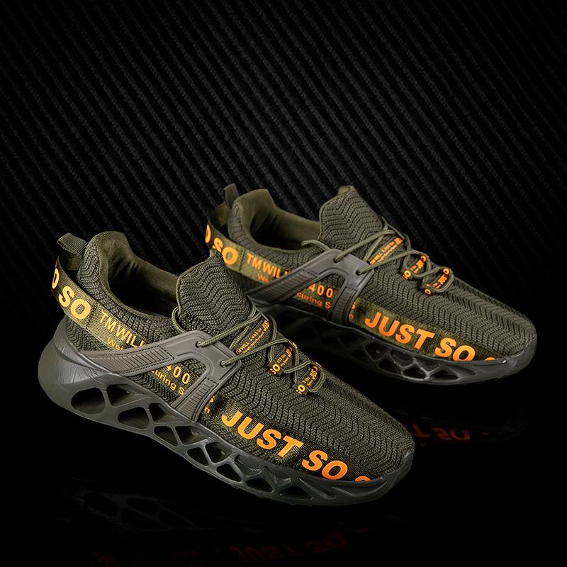Men's Flying Woven Lightweight, Breathable and Comfortable Sneakers, Women's Fashion Sneakers, Large Size Women's Shoes
