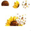 Sunflower Butterfly Wall Stickers Decals Peel and Stick Compact Removable Window Clings Art