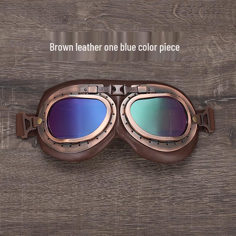 Vintage Bronze Motorcycle Goggles One Size