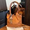 Suede Bag Women's Large Capacity 2025 New Autumn and Winter Versatile Simple Retro Shoulder Bag Commuter Tote Bag