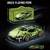 Technologie Závodní Auto Stavebnice Model 1:20 Model auta s rychlým pohybem Mechanická stavebnice Super Block Hračka Dárky pro děti i dospělé