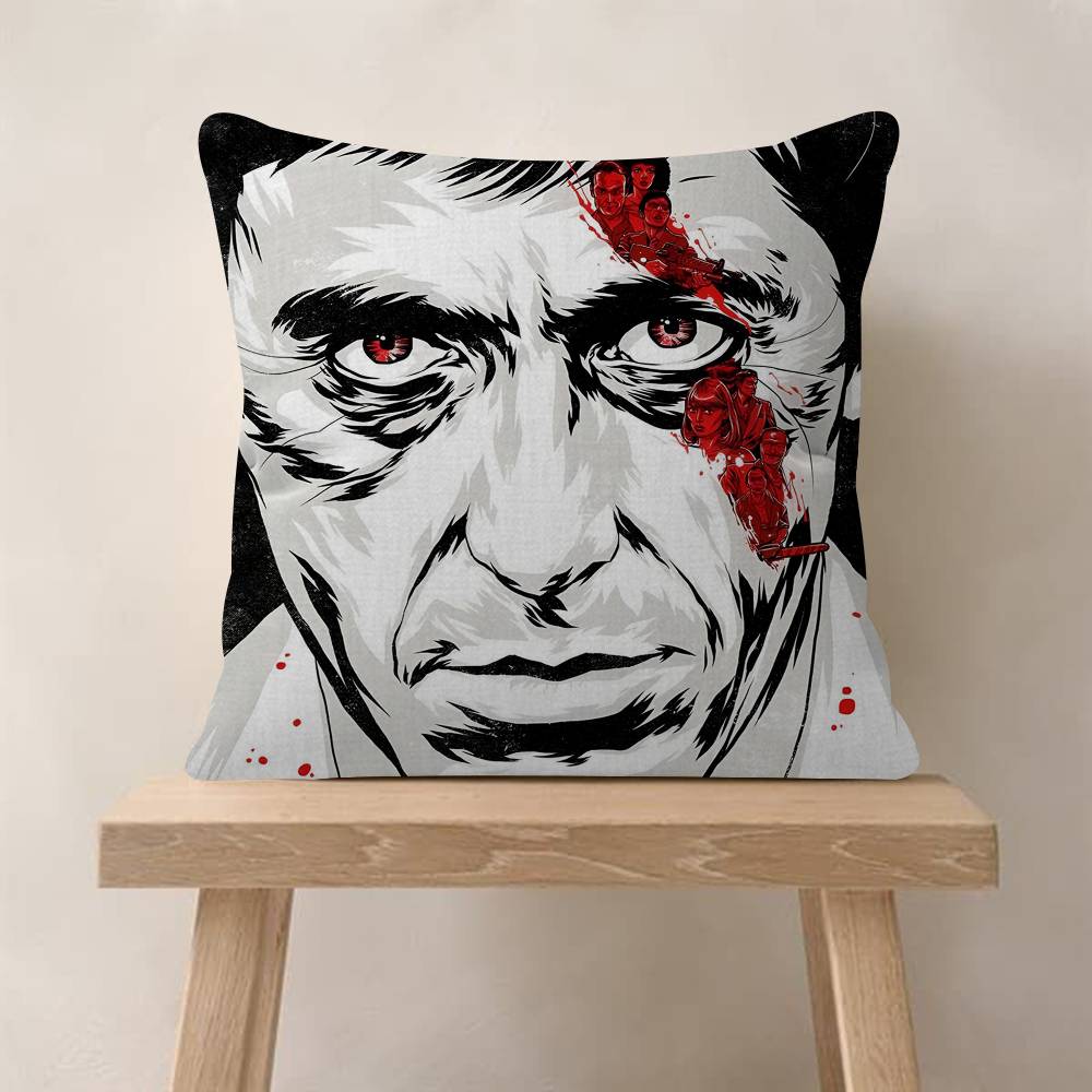 Classic Movie SScarface Maple Design Cushion Cover Happy Autumn Harvest Decor Holiday Decorati Pillow Cover