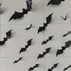 3D PET Glowing Bat LED Wall Stickers 12/24 PCS No Damage to Wall Decals for Halloween Family Gathering Party Decor