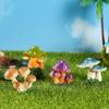 Simulated Mushroom Ornament Cute Mushroom Micro Landscape Decoration Gardening Decoration Resin Craft Bonsai DlY Plant Ornament
