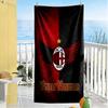 Ac Milan Customize Your Name Beach Towel Super Soft Microfiber Quickdry Fabric Suitable for Swimming Gym Camping Yoga Vacation