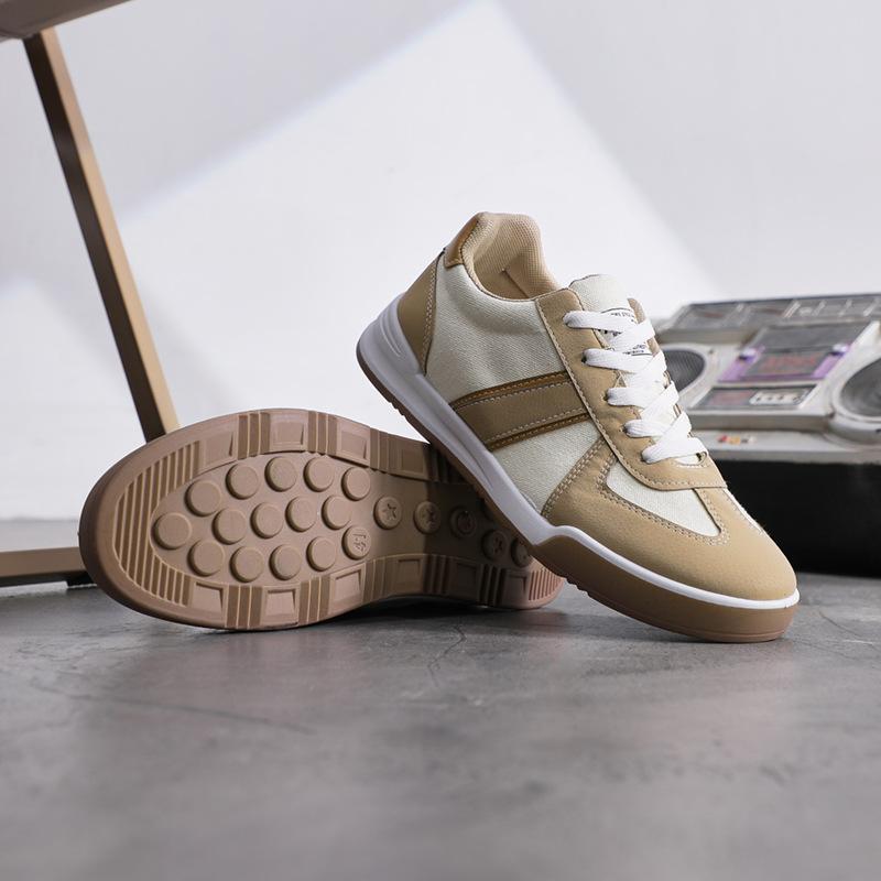 Fashion Spring and summer new breathable canvas men's shoes, thick soled non slip running sports and leisure shoes