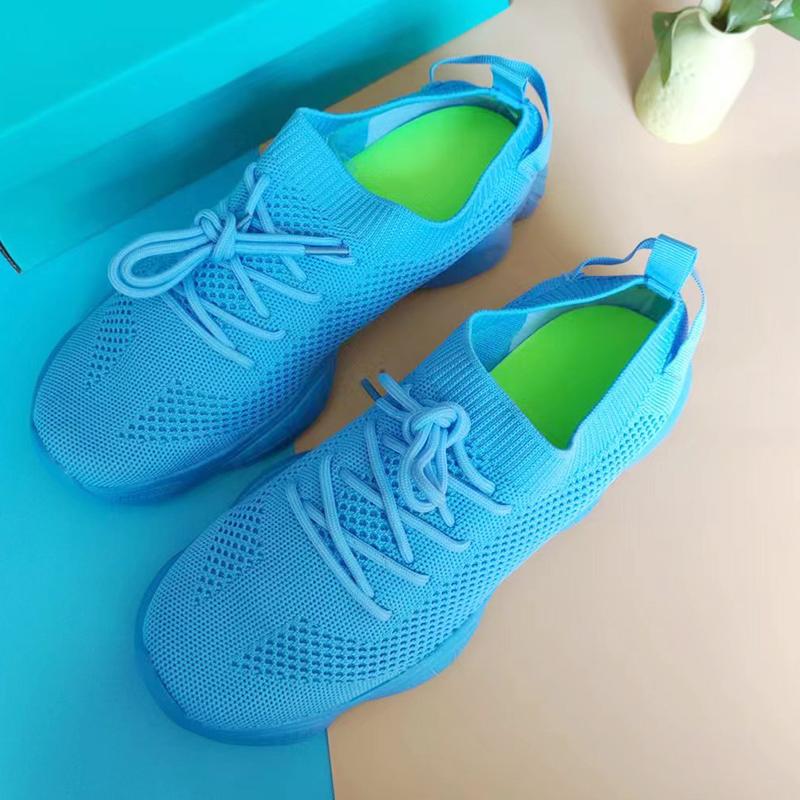 

Мода Модные и удобные женские туфли сезонная повседневная обувь спортивная обувь на толстой подошве дышащая сетка улучшенная амортизация 38 синий