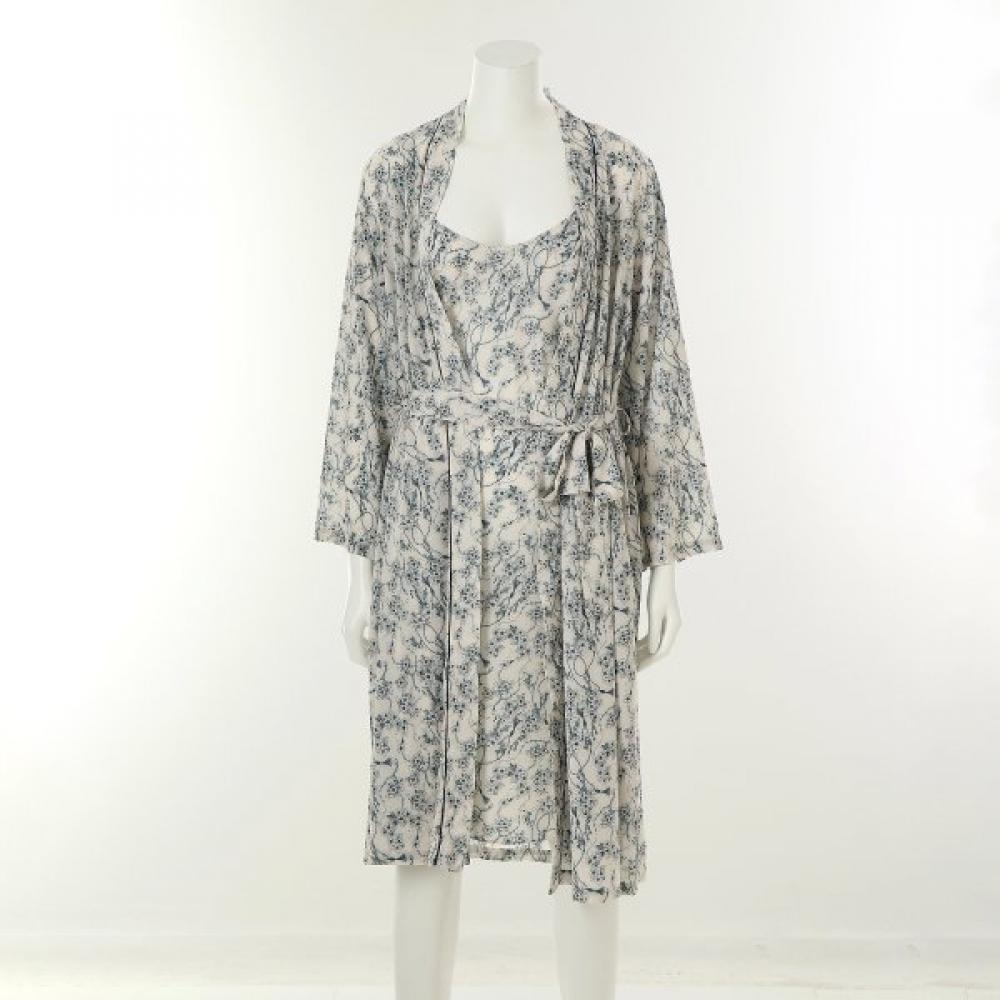 Wacoal 30d PolyeSter Floral Women S Gown Set Wgn2503a Wgn2503b 85/85(5566)
