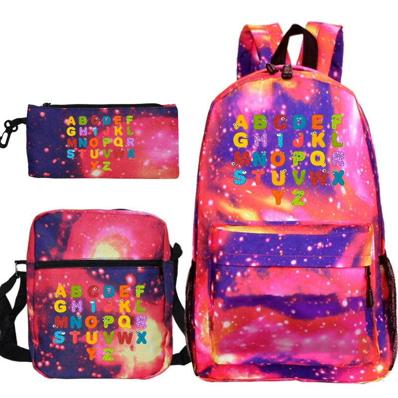 Game Alphabet Lore Alphabet Legend School Bag Backpack Shoulder Bag Pencil Case