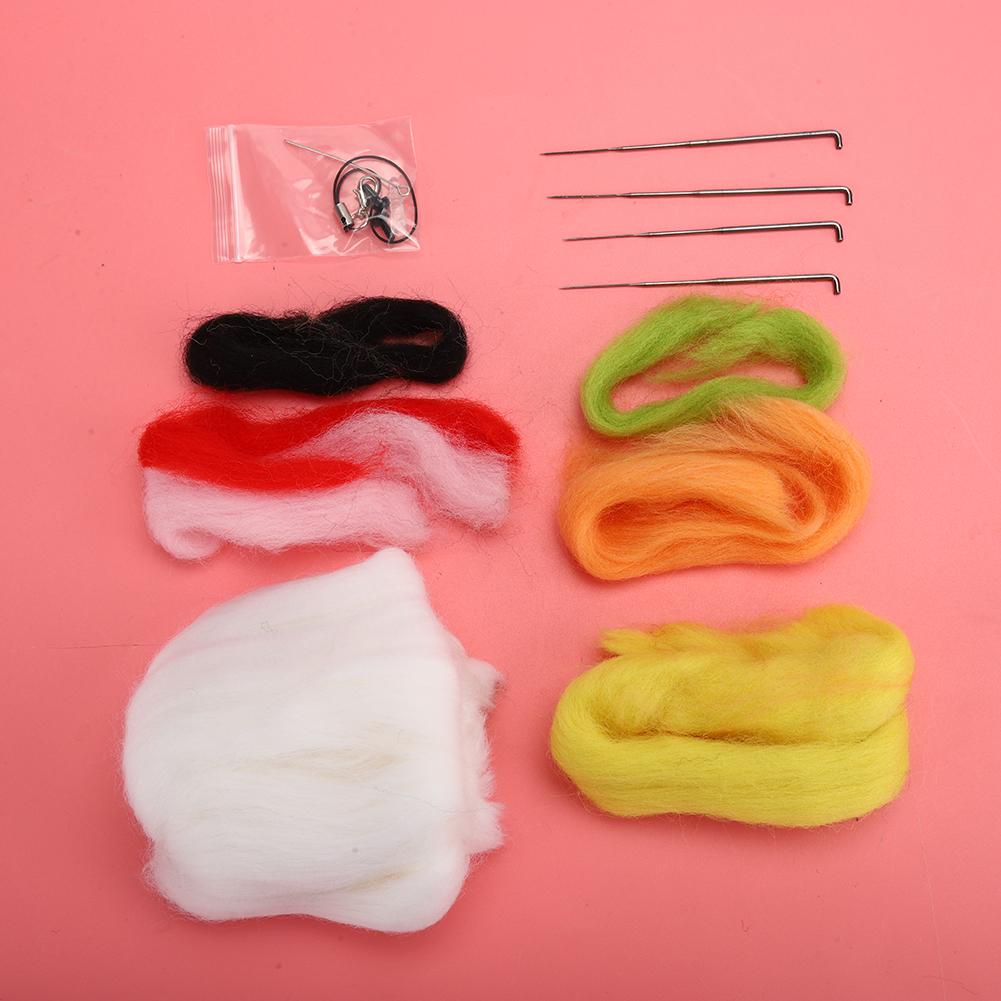 Non Finished DIY Felting Wool Rabbit Doll Handmade Craft Material Package Tools