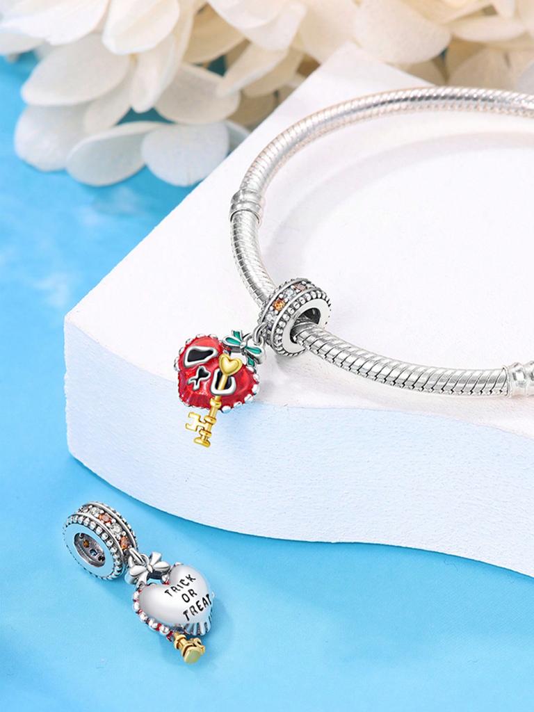 Charms Plata Halloween Pumpkin Bat Cross Beads Charm Copper Plated Fit Charms Original Bracelet For Jewelry Making Diy Charm