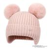 Kids Winter Warm Knitted Set Pom‑pom Hat Scarf Gloves 3‑Pcs Set Or Single Beanie Hat Windproof Ear Protection For Boys Girls Cold Weather Outdoor