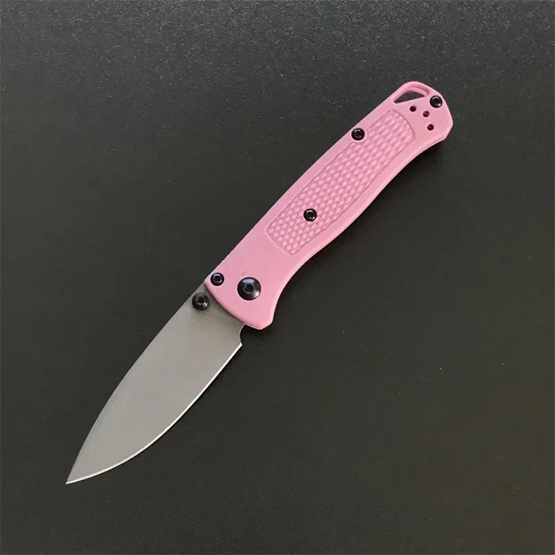 Pocket Knifes BM 533 Mini Bugout Folding Knife Nylon Fiber Handle Kitchen Knives Utility Meat Cleaver Fruit Sharp Knife EDC Tool