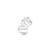 ADAM GAS Elbow fi 130/200 45°