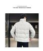 Men's Warm White Duck Down Jacket with Short Stand-Up Collar - Trendy Winter 2025 Arrival