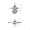 Longboard Skateboard Truck HighElastic Return Bushings Spring Steering Aluminum Alloy Surf
