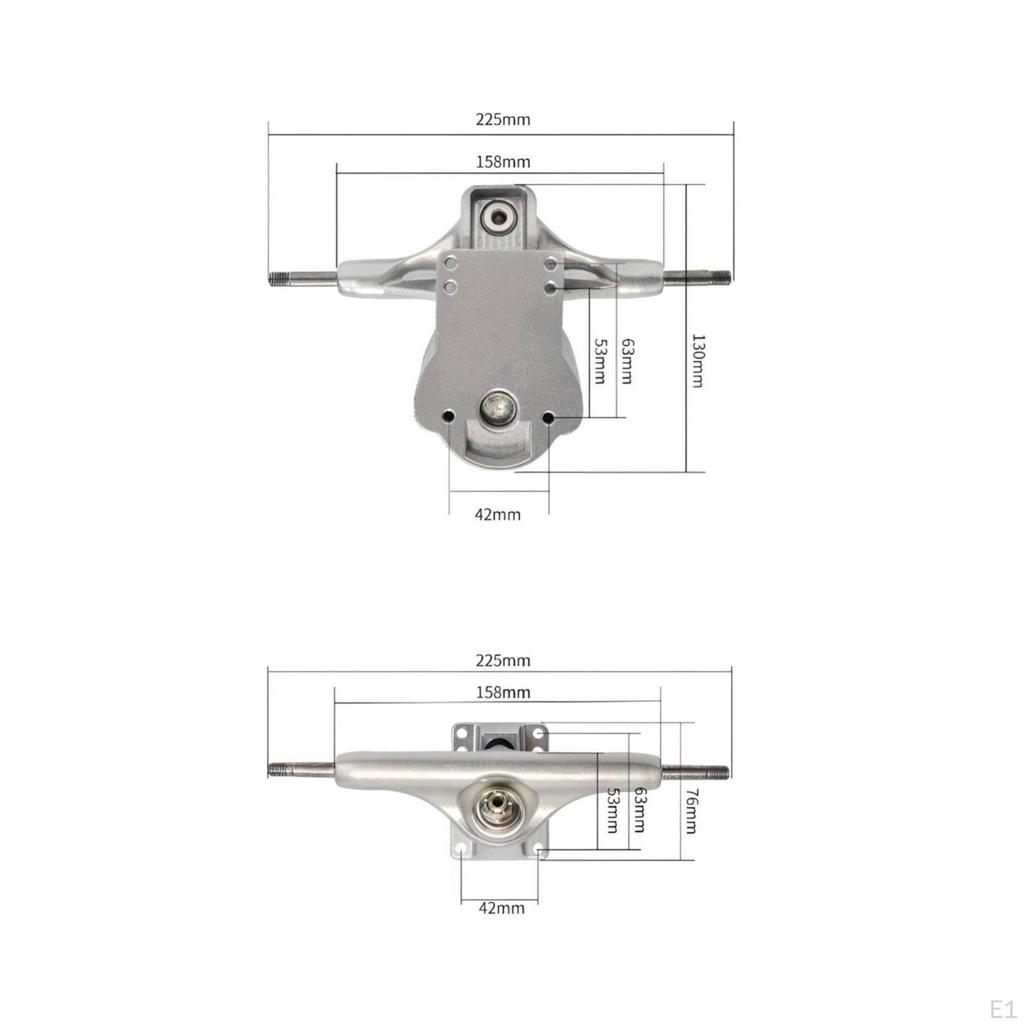 Longboard Skateboard Truck HighElastic Return Bushings Spring Steering Aluminum Alloy Surf