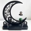 Dark Style Halloween Witch Magnetic Swing Figurine Ghost Hanging Table Ornament  Window Display