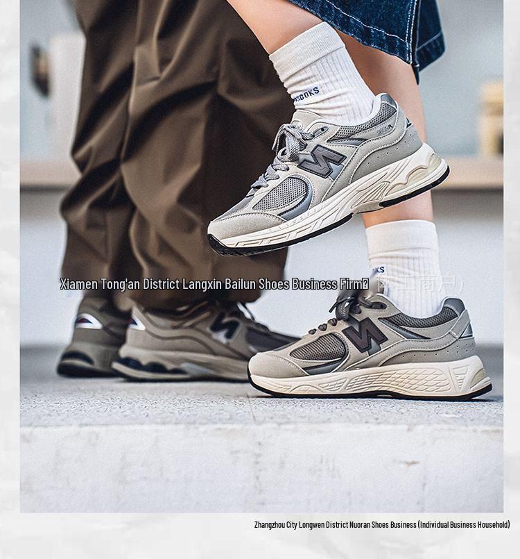 Original Grey New Balance NB2002rc Unisex Sneakers: Low-Top Casual Dad Shoes