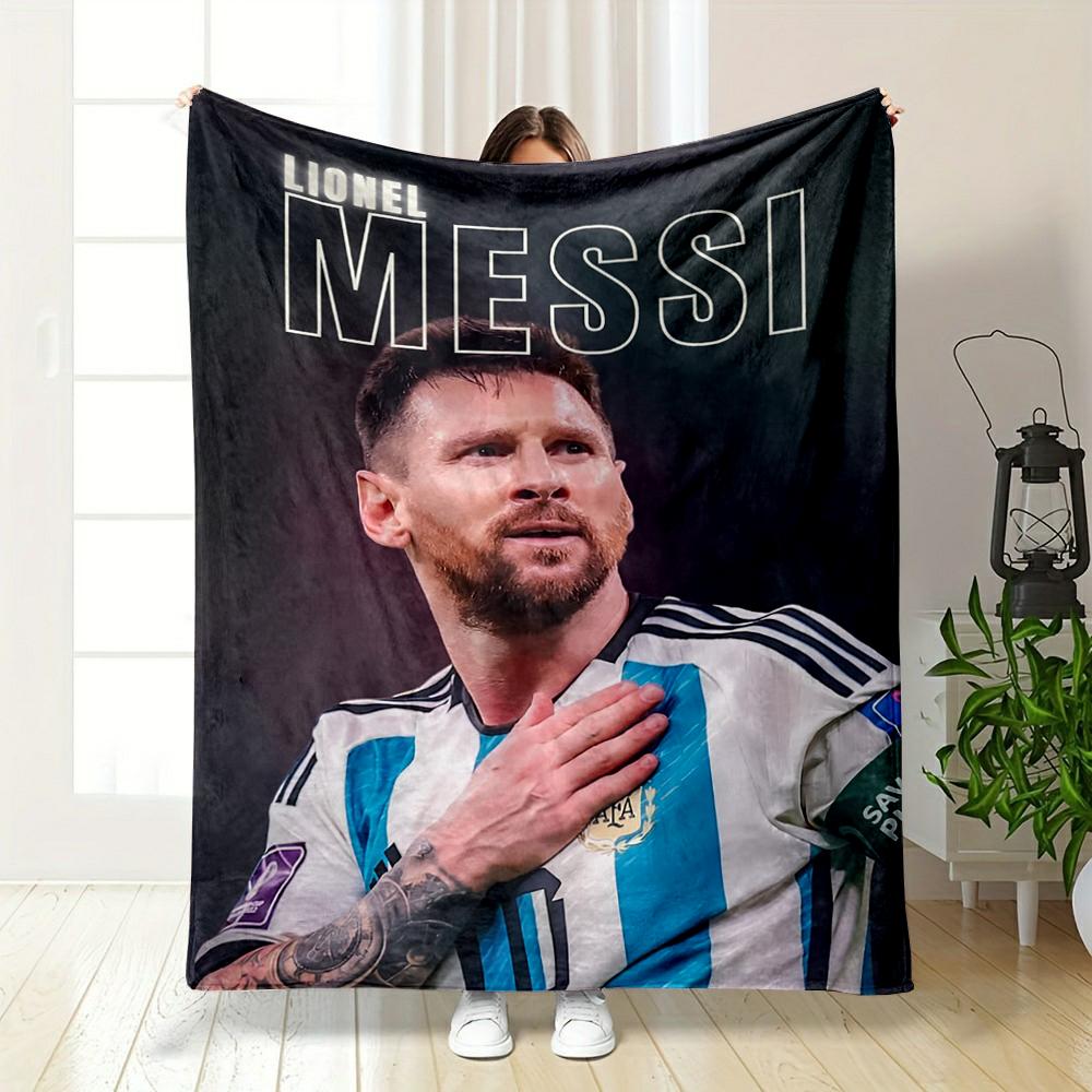 Lionel Messi Football Warm blanket Stylish Design Flannel blanket for bedroom, living room, sofa, and nap sofas
