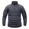 Men's Tactical Fleece Pullover - European & American Style Warm Stand-up Collar for Autumn & Winter.