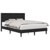 Bed Frame with LED Light Strips Black 120 X 200 Cm Faux Leather