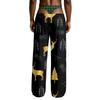 Men's Funny Sleep Pants with Brief Print for Halloween Novelty Pants