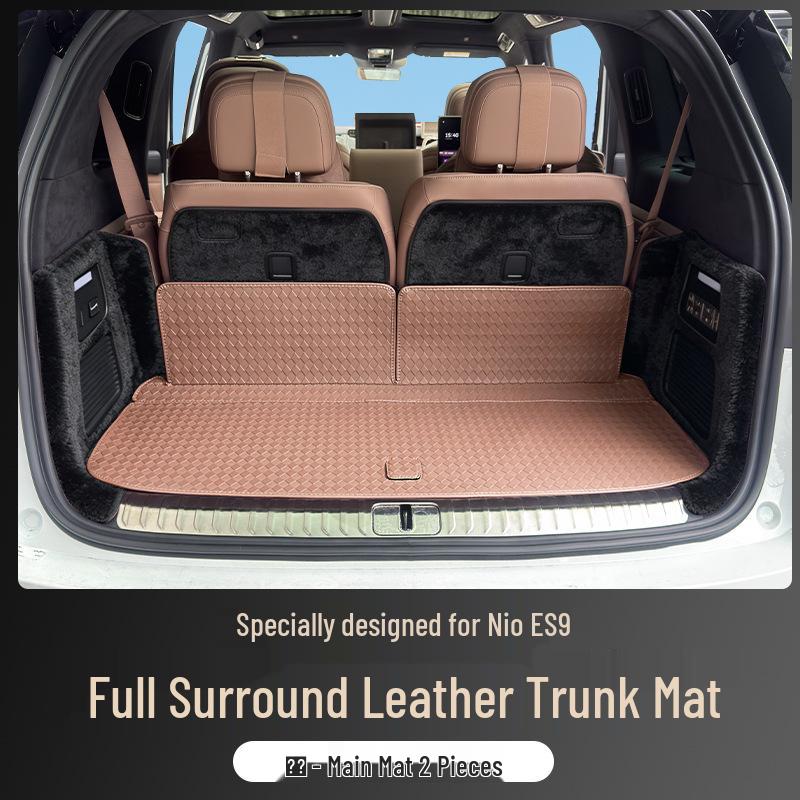 Full Coverage Trunk Mat for 26 NIO ES9 Models: Seat Back & Tail Box Interior Accessory
