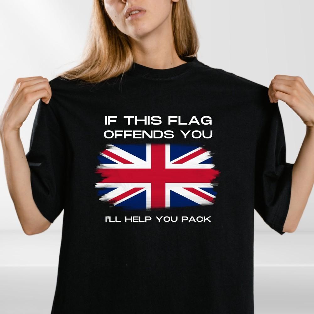 UK Flag T-Shirt – Funny Patriotic Graphic Tee, Union Jack Pride Shirt, Unisex