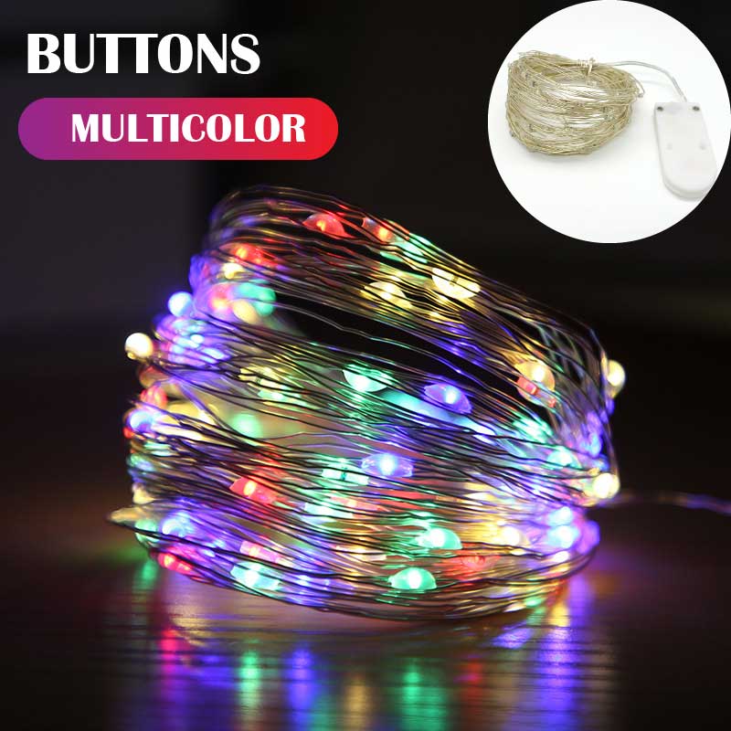 5M 10M 20M Fairy Light New Year LED Christmas Light Waterproof Copper Wire String Light for Wedding Garland Party Curtain Light