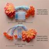 1PC 10/20LED Pumpkin Maple Leaf Fairy Lights Battery Powered Decoration Lamp Christmas Halloween Party String Lights