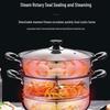 Supor 304 Stainless Steel Double-Layer Steamer Pot