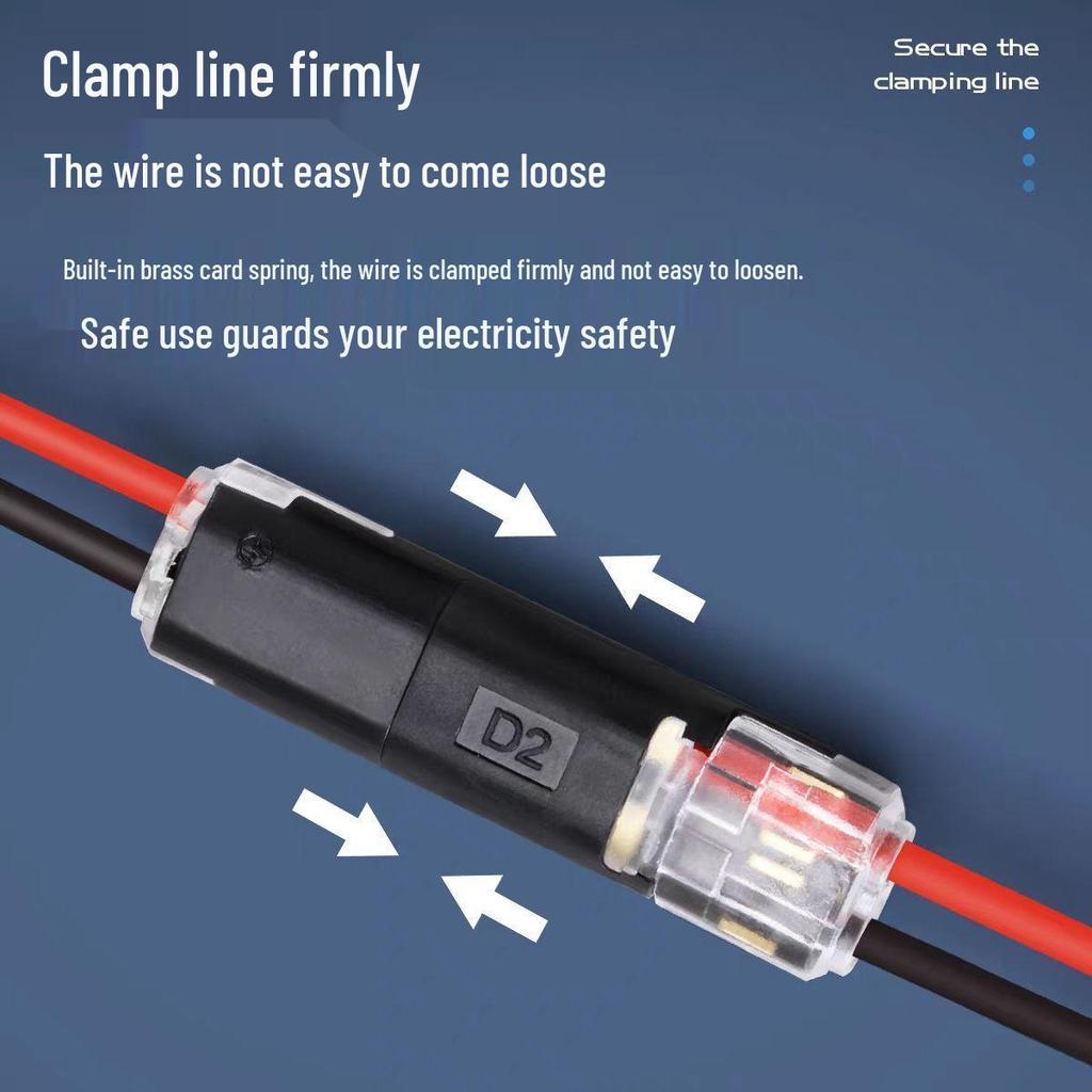 LED Quick Connector: Double Wire No-Strip Terminal for Light Strips