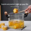 ZISIZ 3.5L Transparent Glass Stew Pot