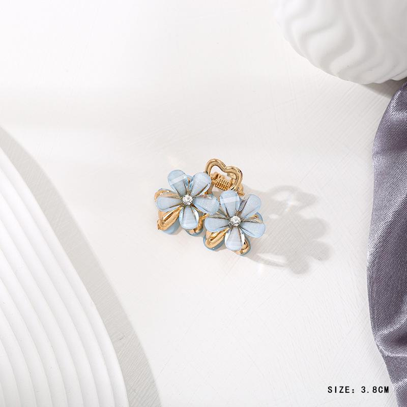 Mini Rhinestone Bow Hair Clip - Korean Style Accessory for Bangs