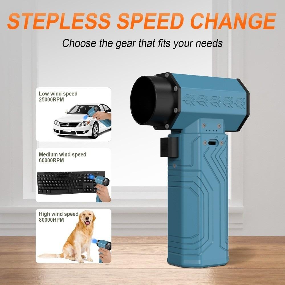 Brushless Motor Electric Air Blower Adjustable Wind Speed Powerful Blower New Car Dust Dryer