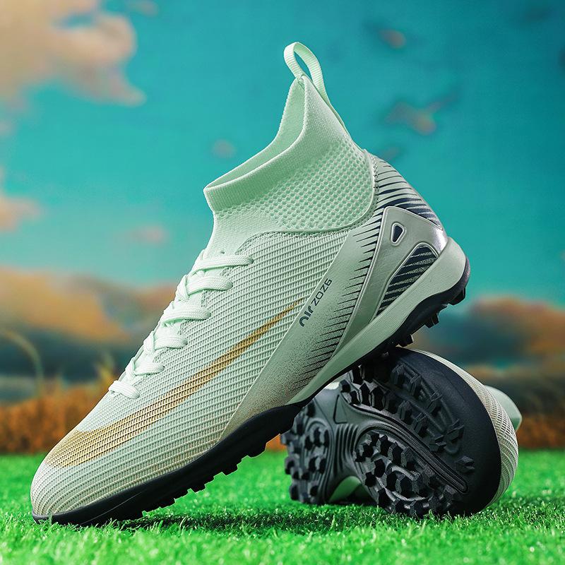 

New high-top AG long nails TF broken nails outdoor grass training adult children youth game football shoes 46