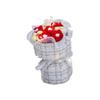 Knitted yarn simulation puff bouquet