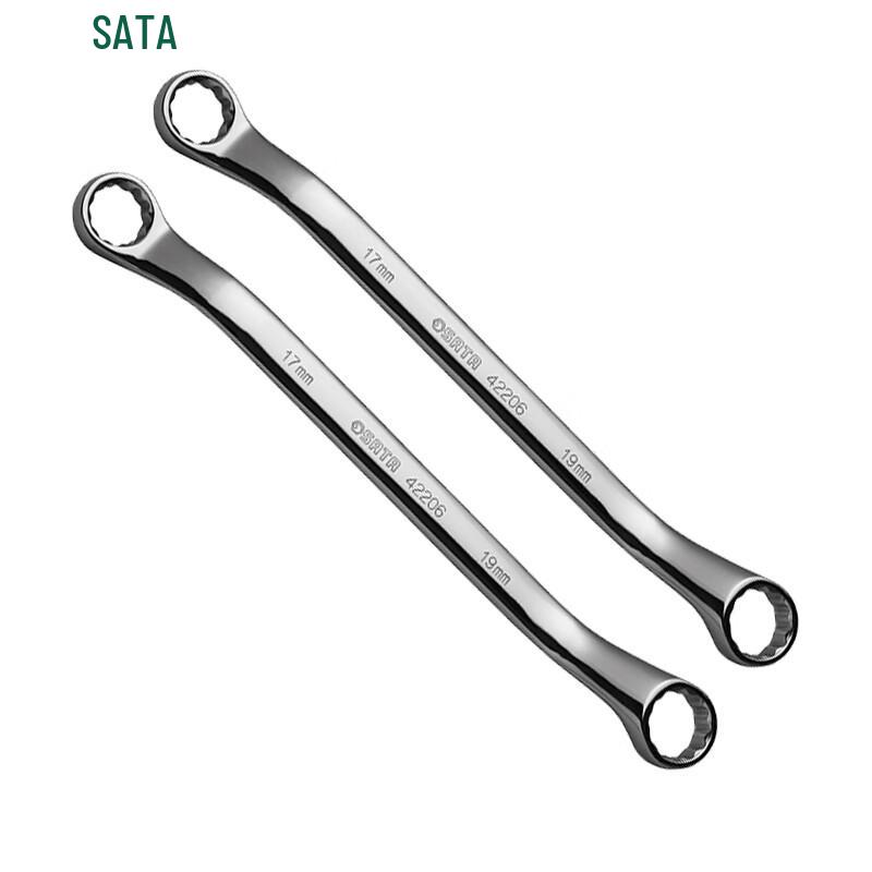 SATA 42224 Fully Polished Double Box-End Wrench