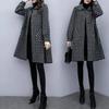 Herbst und Winter Neueste Fett Extra-große Jacke Weiblich Koreanische Version von Bequemer Passform und Schlank Langmantel Zum Tragen