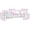 Outdoor Sofa Set with Cushions 7 pcs Natural and Anthracite