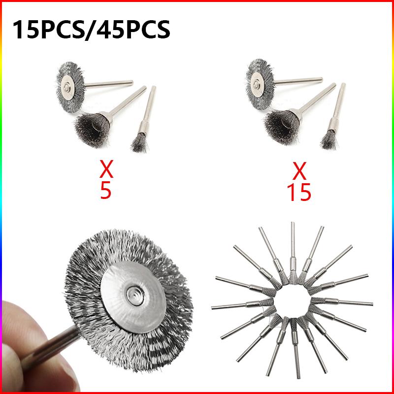 Metal Wire Wheel Brushes Grinder Rotary Electric Tool For Engraver Bowl//Flat//Pen