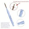 Colorful Thickened Embroidery 2pcs Knitted Handmade Embroidery-with Hook, Plastic Embroidery Knitted Embroidery Hook Needle,suitable for DIY Projects